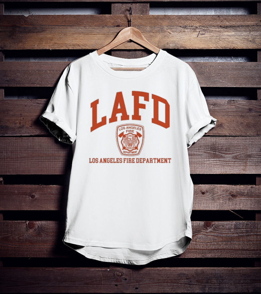 LAFD Los Angeles Fire Department Emblem Classic Arch Style T-Shirt