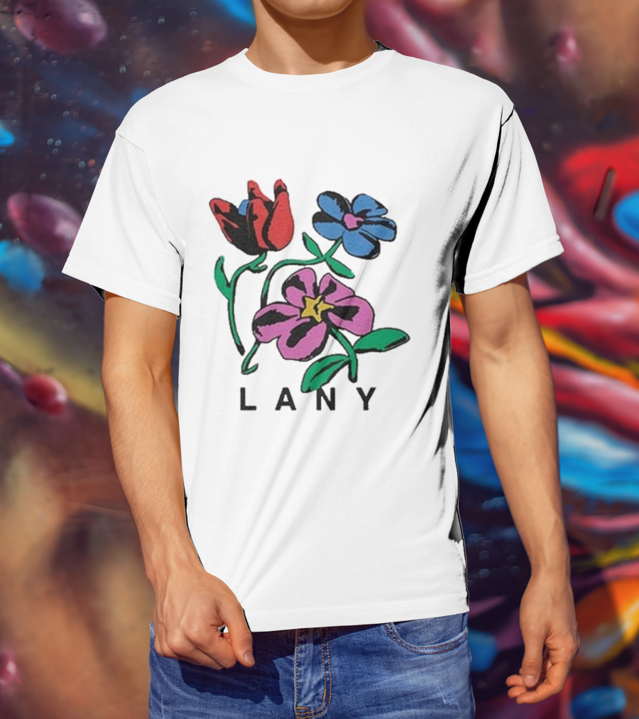 Lany ILYSB Colorful Flowers Artwork T-Shirt