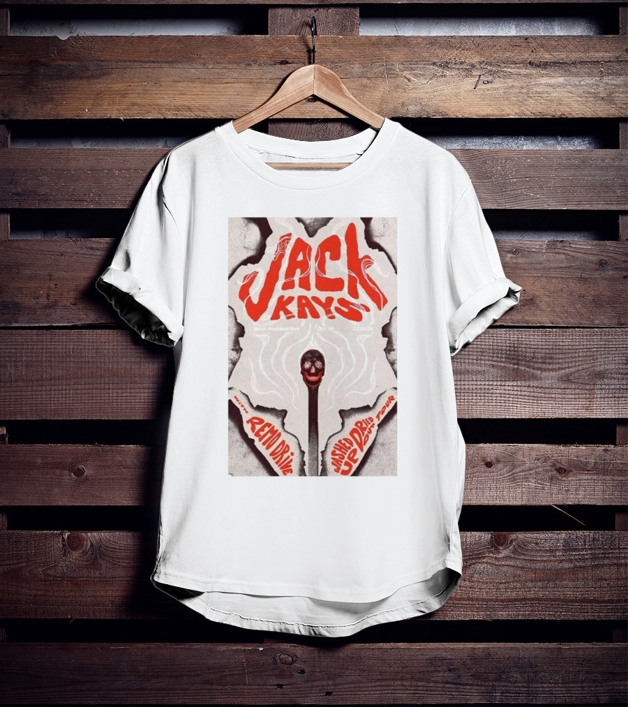 Jack Kays March 9 2025 St. Andrew’s Hall Detroit Featuring Remo Drive Washed Up Dried Up Tour T-Shirt