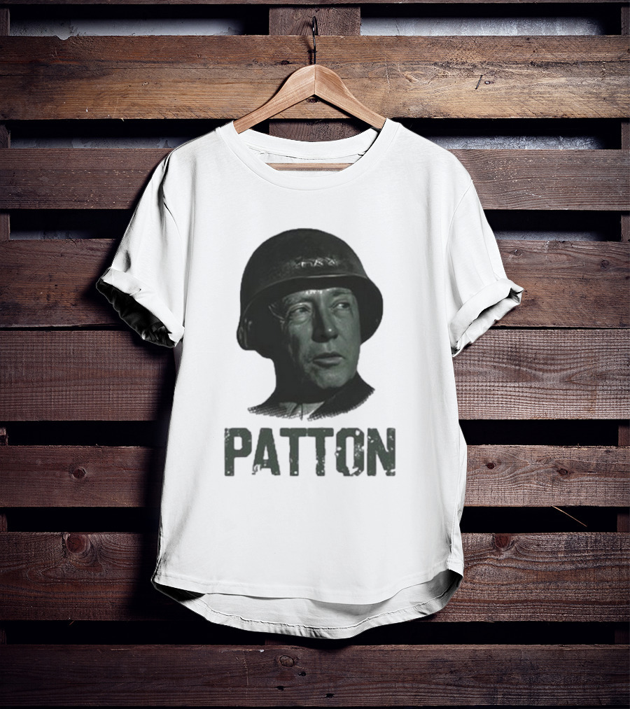 Jake Shields General Patton Helmet Portrait T-Shirt