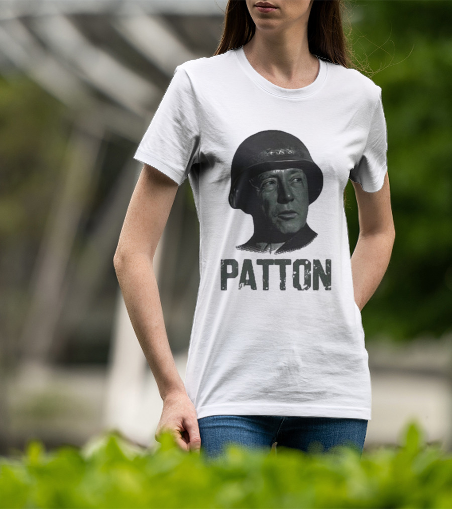 Jake Shields General Patton Helmet Portrait T-Shirt