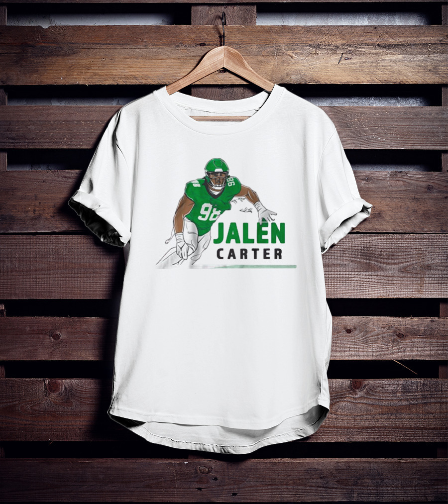 Jalen Carter 98 Philadelphia Eagles Big Dawg Pose NFL T-Shirt