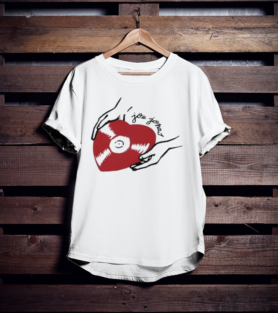 Joe Jonas Vinyl Heart Record T-Shirt