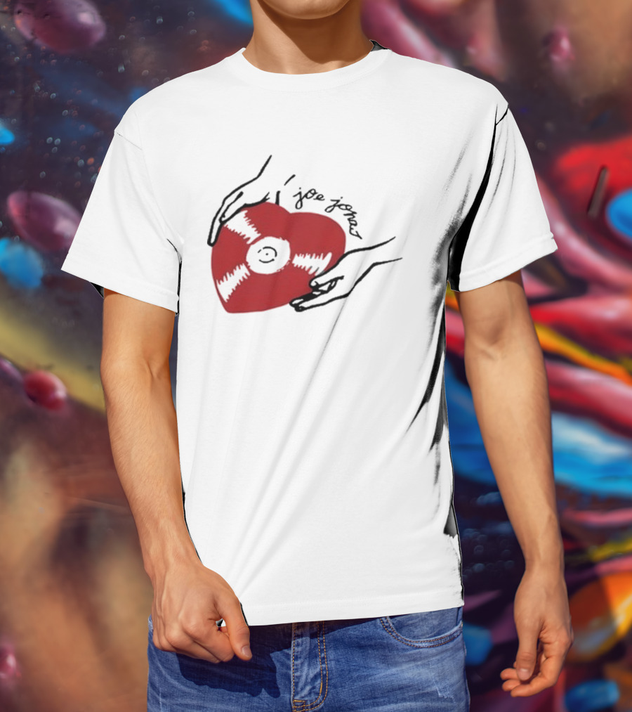 Joe Jonas Vinyl Heart Record T-Shirt