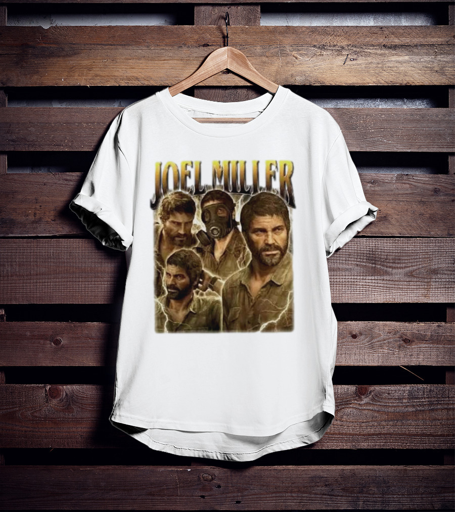Joel Miller The Last Of Us Vintage Style Character Art T-Shirt