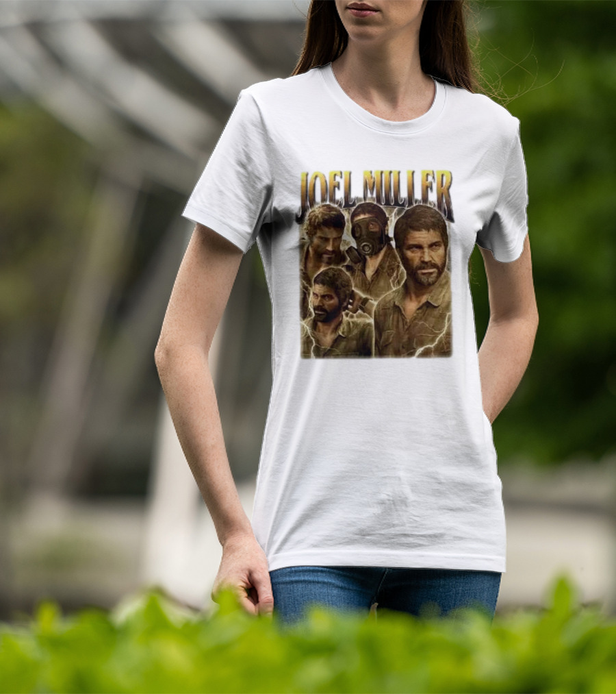 Joel Miller The Last Of Us Vintage Style Character Art T-Shirt