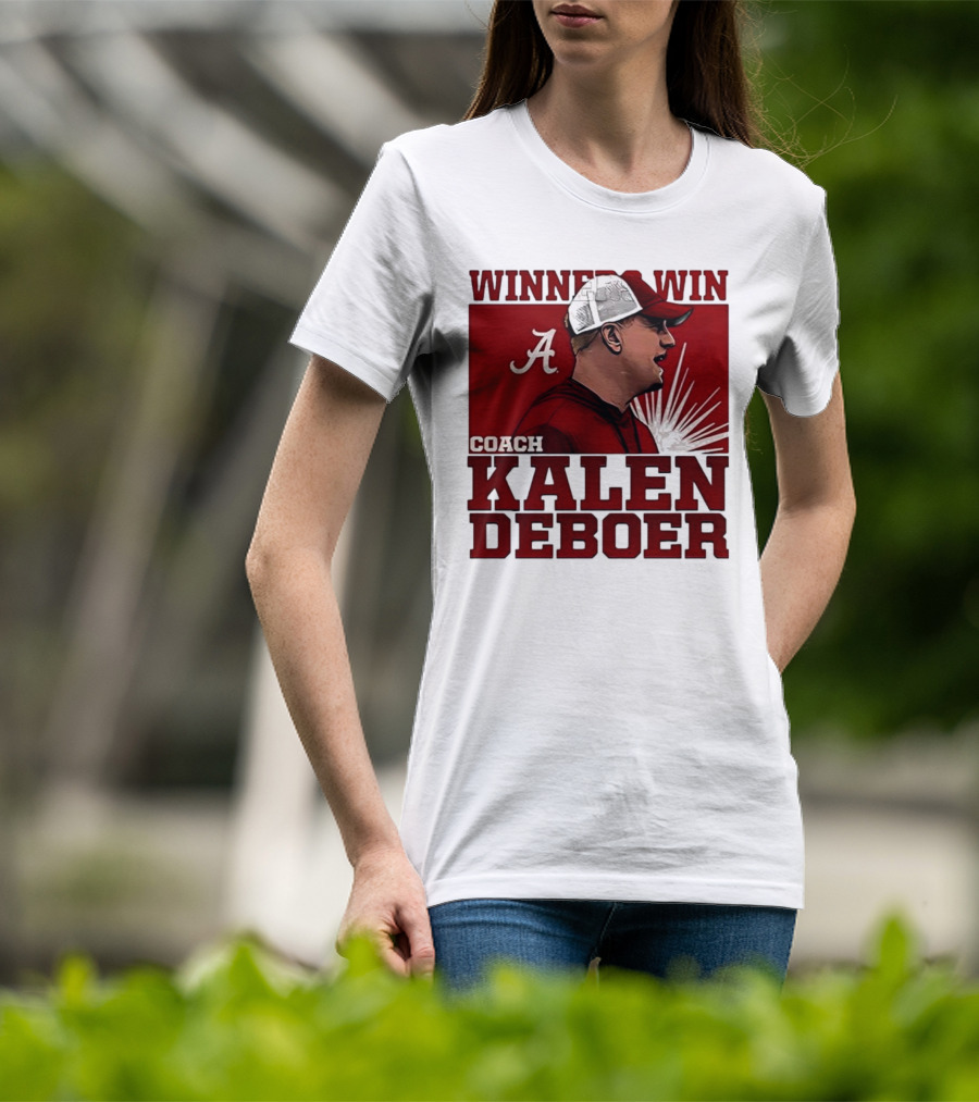 Winner Win Coach Kalen DeBoer Alabama T-Shirt