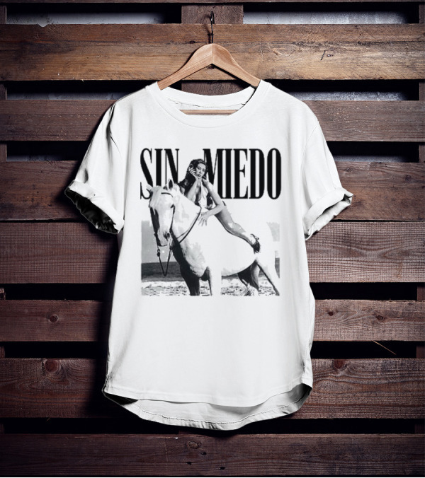 Kali Uchis Sin Miedo Equestrian Horseback Riding Vintage Style T-Shirt