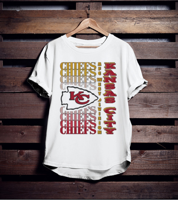 Kansas City Chiefs AFC West Division Kansas City Chiefs Logo KC Chiefs T-Shirt