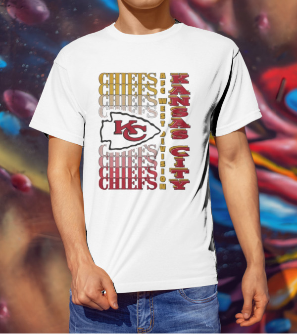 Kansas City Chiefs AFC West Division Kansas City Chiefs Logo KC Chiefs T-Shirt