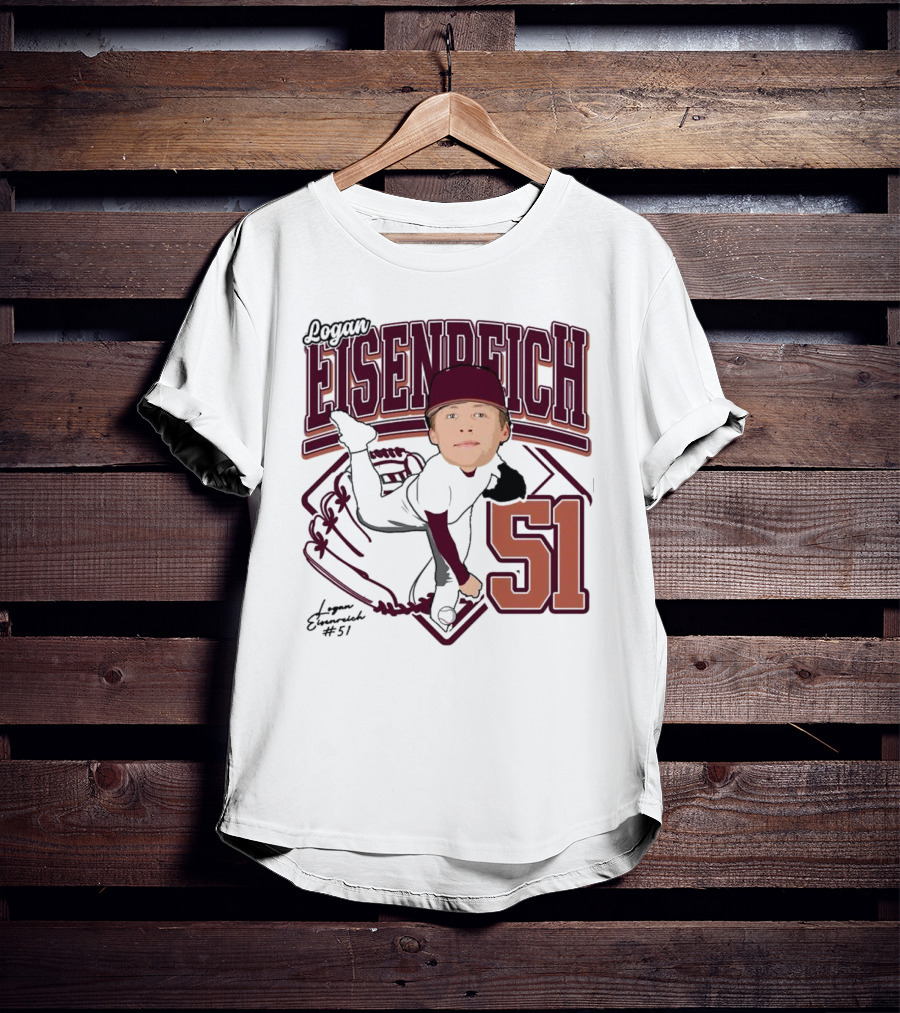 Eisenreich Baseball 51 Logan 2025 Sports Illustration T-Shirt