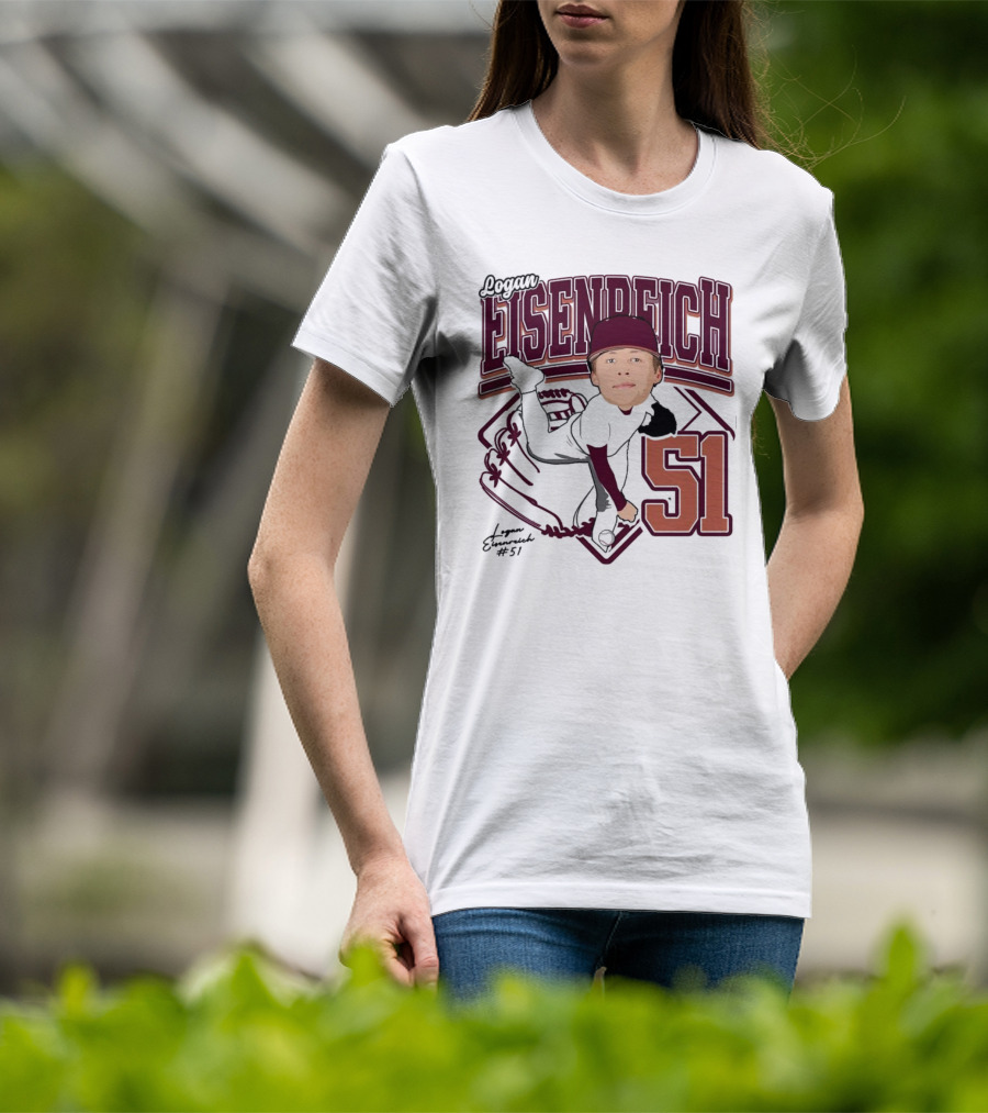 Eisenreich Baseball 51 Logan 2025 Sports Illustration T-Shirt