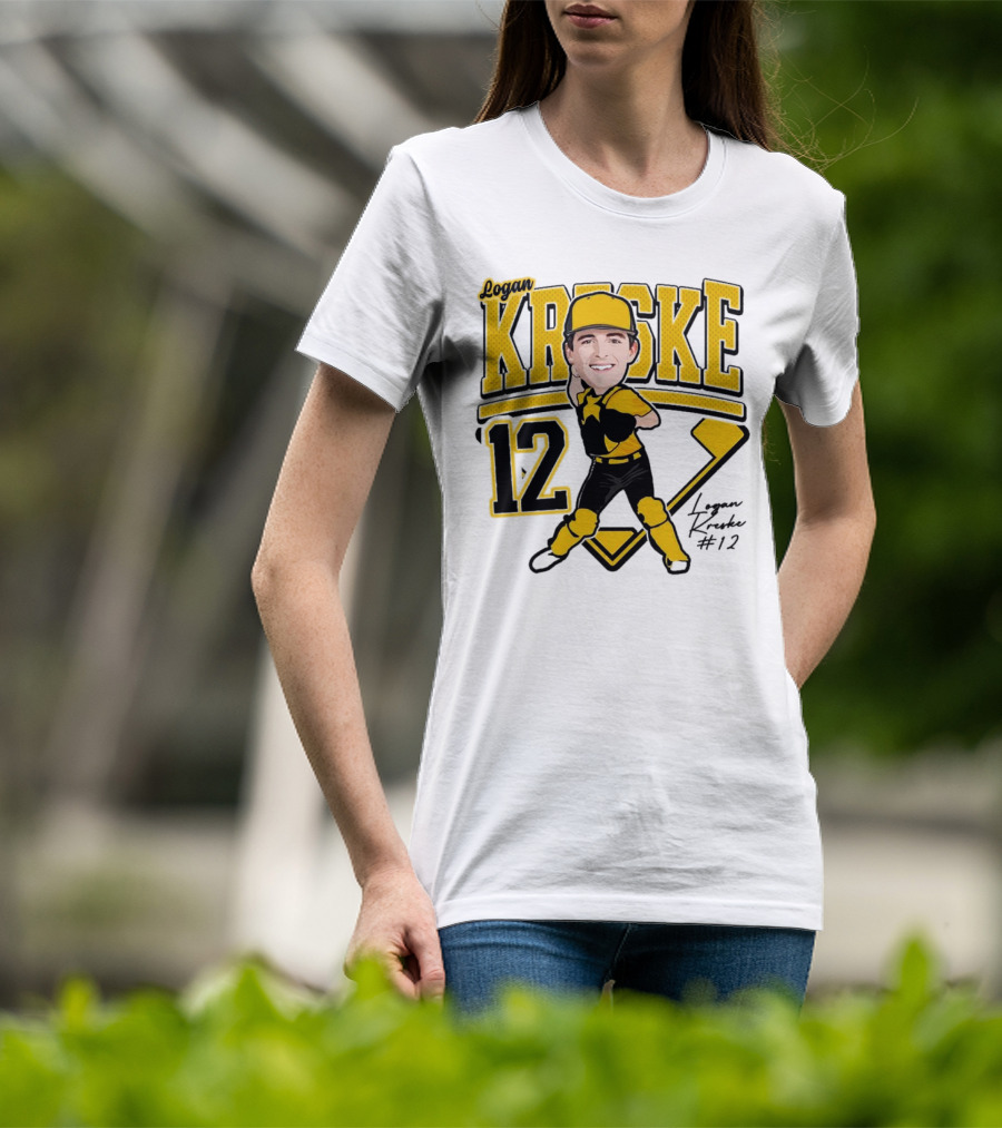 Logan Kreske Baseball 12 2025 Player Illustration T-Shirt