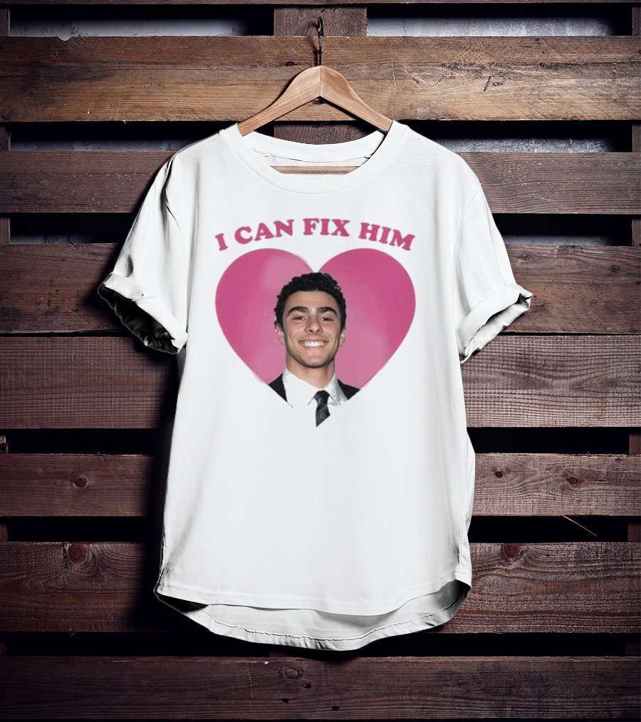 Luigi Mangione I Can Fix Him Pink Heart Background T-Shirt