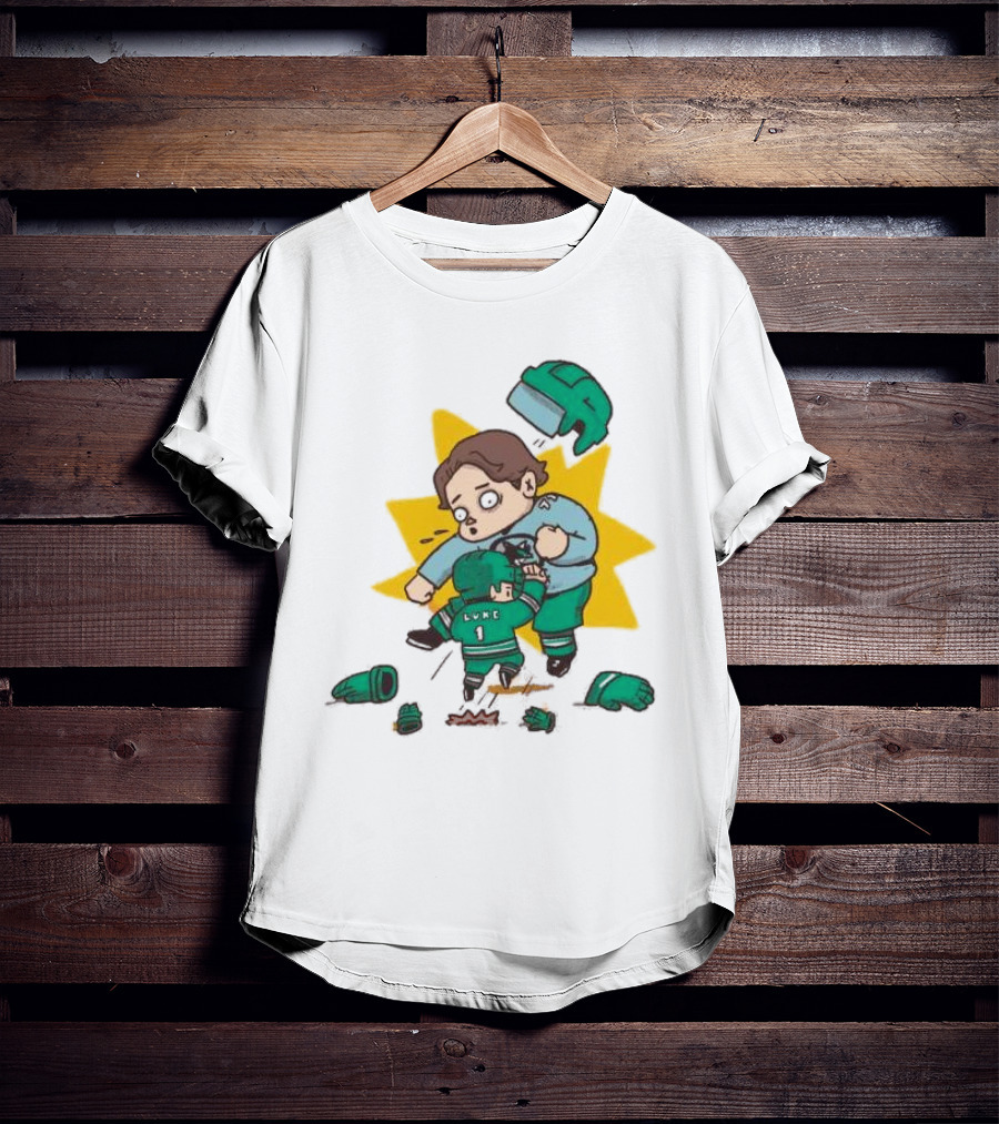 Mack Attacked Macklin Celebrini San Jose Sharks Cartoon Fight T-Shirt