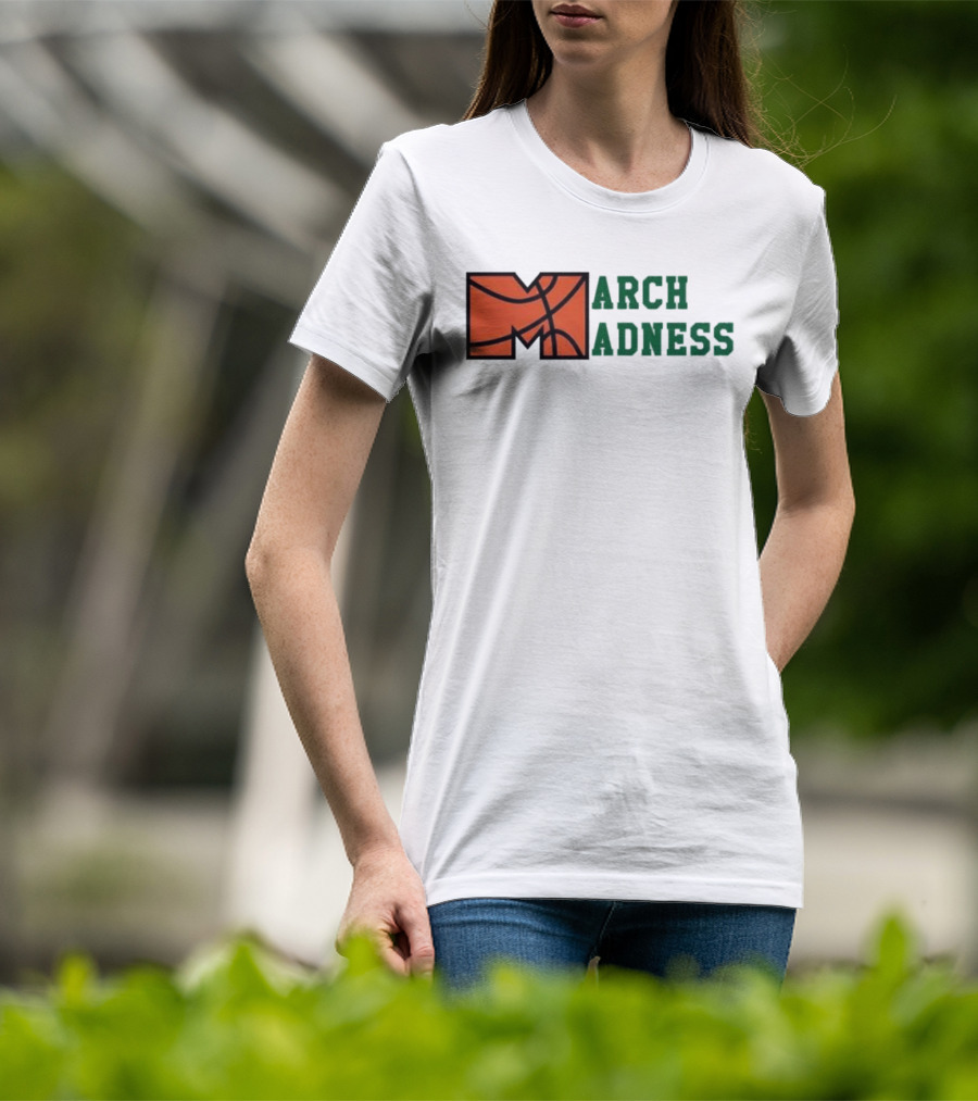 March Madness Basketball M Arch Adness T-Shirt