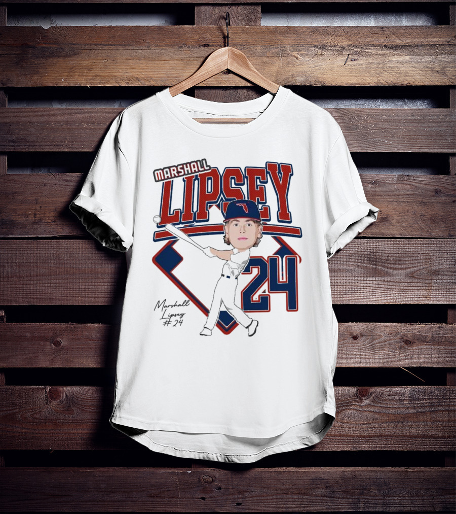 Marshall Lipsey 24 Baseball 2025 M. Reshold T-Shirt