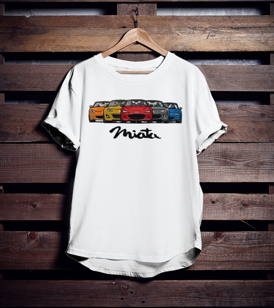 Mazda MX-5 Miata Generations Classic Lineup T-Shirt
