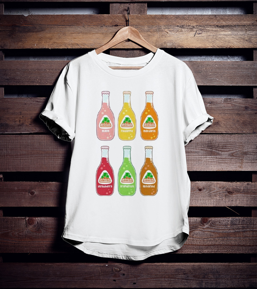 Jarritos Soda Bottle Guava Pineapple Mandarin Strawberry Grapefruit Tamarind T-Shirt