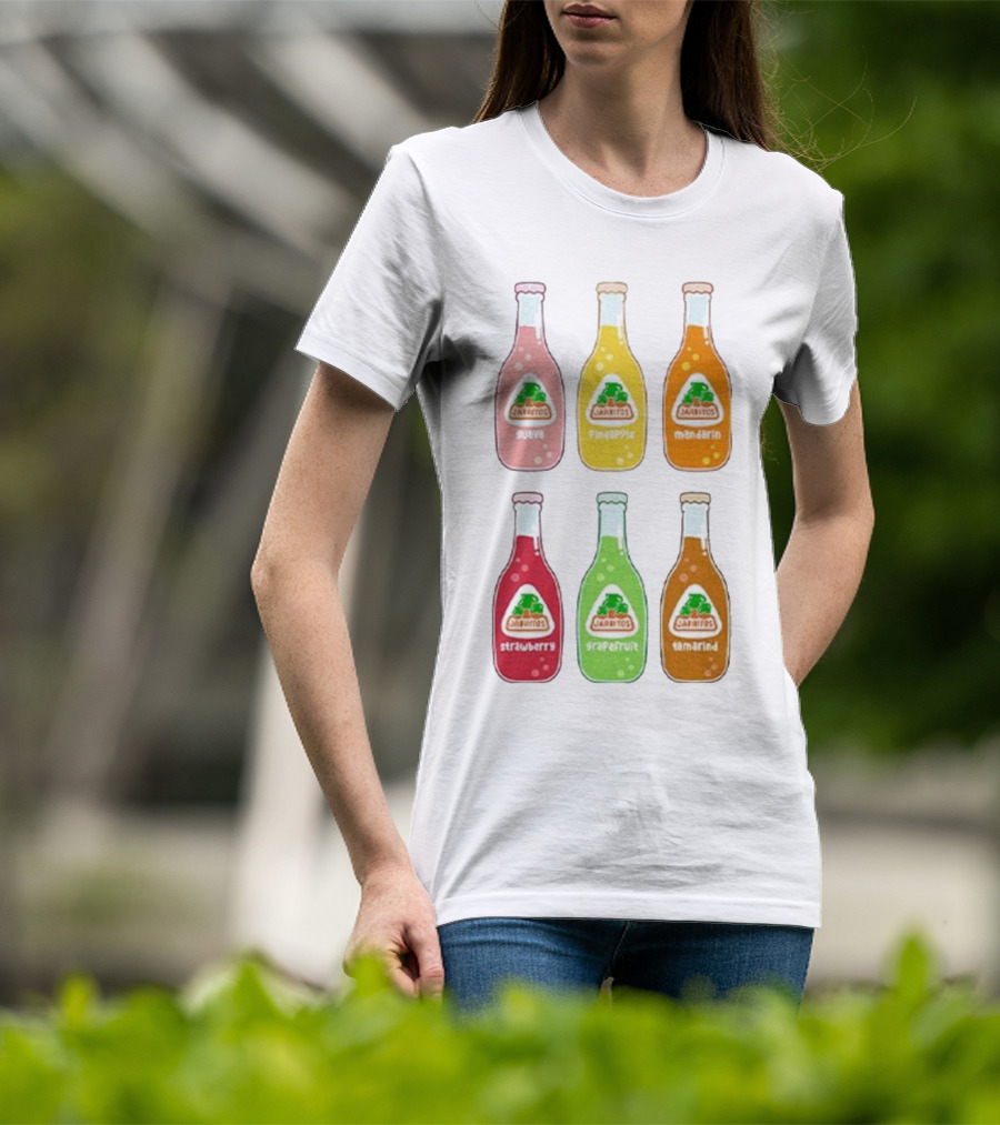 Jarritos Soda Bottle Guava Pineapple Mandarin Strawberry Grapefruit Tamarind T-Shirt