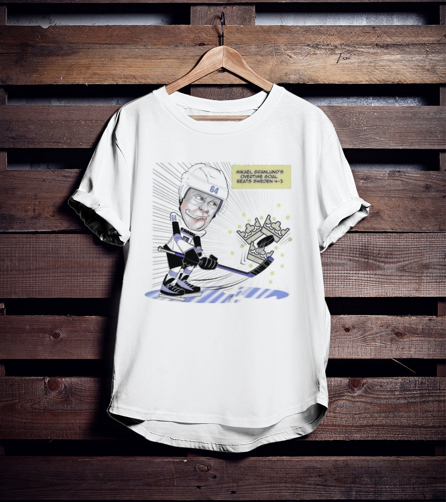 Mikael Granlund Overtime Goal Wins 4-3 Against Sweden With Hockey Crown Icon T-Shirt
