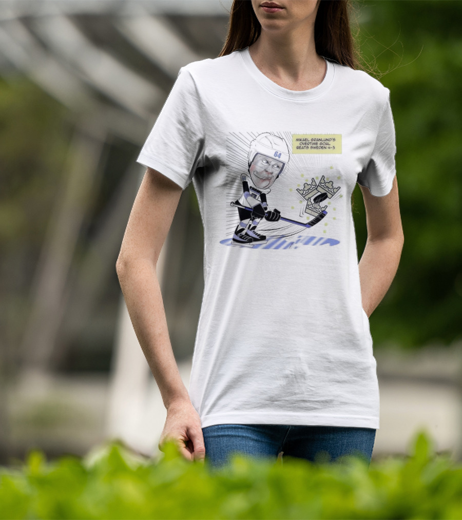 Mikael Granlund Overtime Goal Wins 4-3 Against Sweden With Hockey Crown Icon T-Shirt