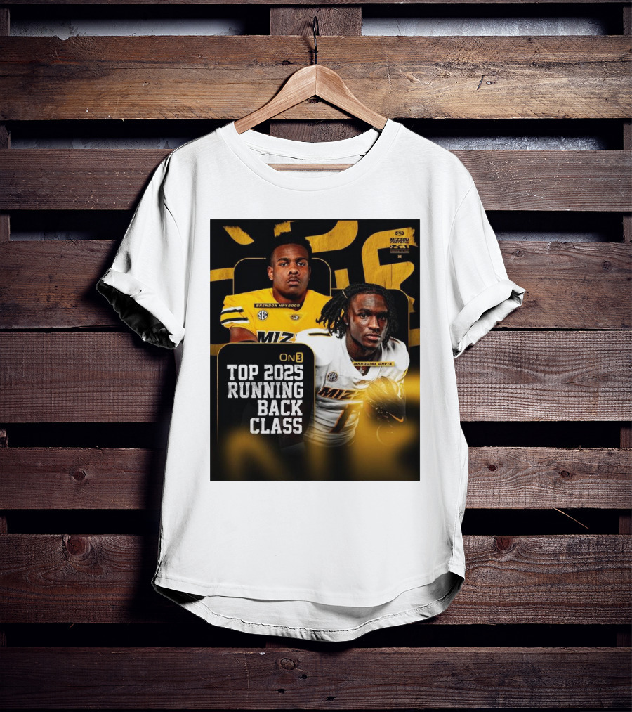 Missouri Football Top 2025 Running Back Class Brendon Haygood Marquise Davis SEC Mizzou T-Shirt