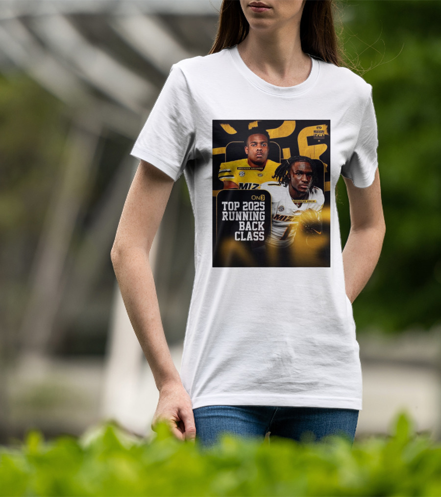 Missouri Football Top 2025 Running Back Class Brendon Haygood Marquise Davis SEC Mizzou T-Shirt