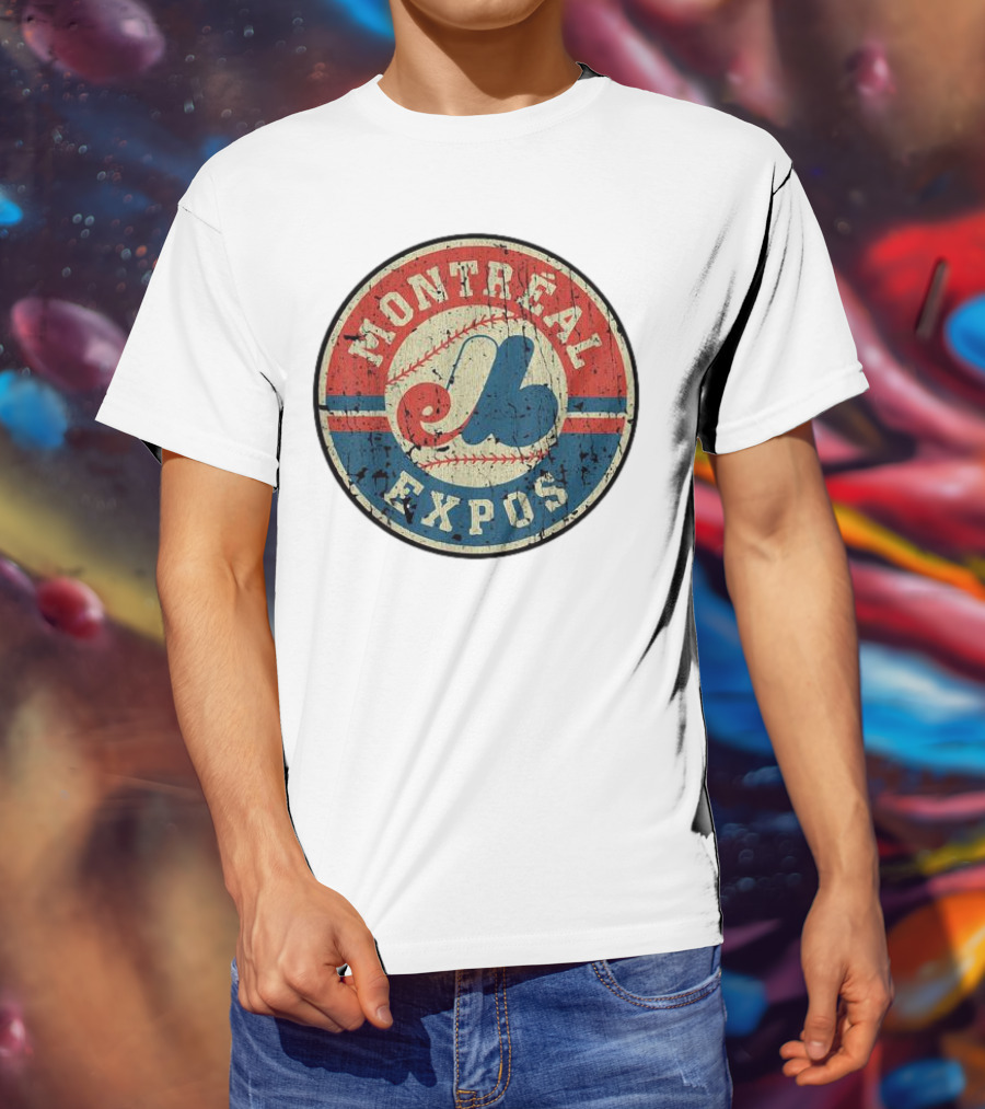 Montreal Expos Vintage Baseball Circle Emblem T-Shirt