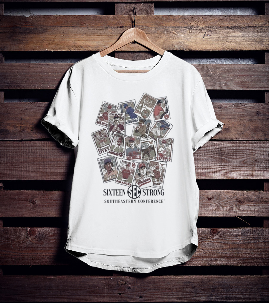 Sister Strong Southeastern Conference Vintage Baseball Cards T-Shirt