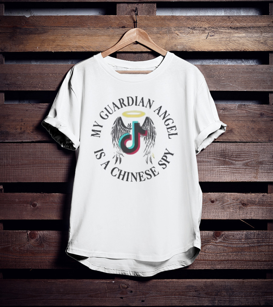 My Guardian Angel Is A Chinese Spy TikTok Wings Halo T-Shirt