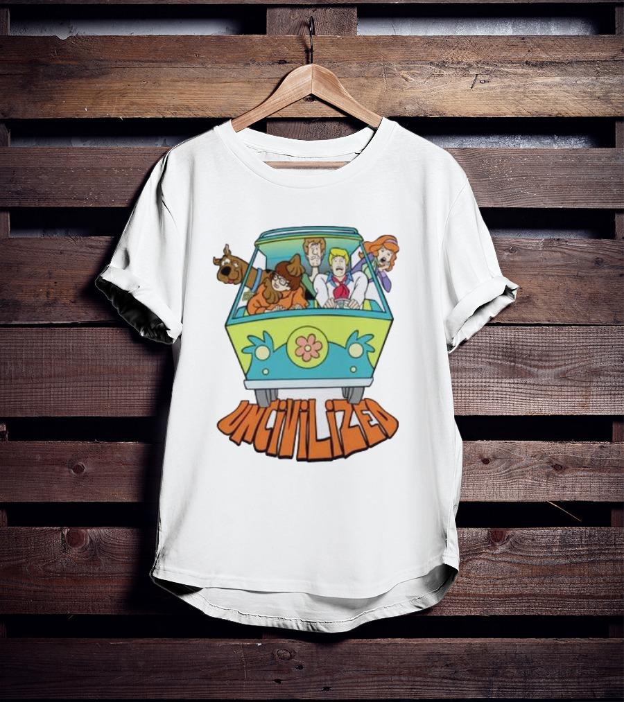 Mystery Machine Scooby-Doo Uncivilized Driving Adventure T-Shirt
