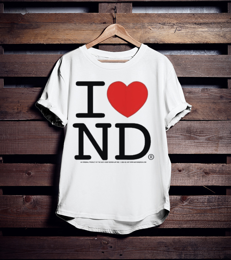 Neck Deep I Love ND Red Heart Graphic T-Shirt