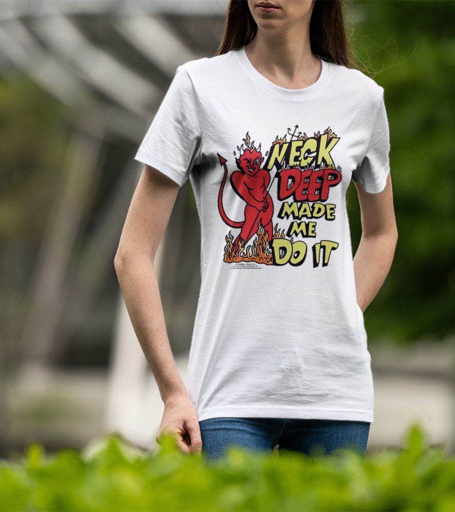 Neck Deep Made Me Do It Devil Flames T-Shirt