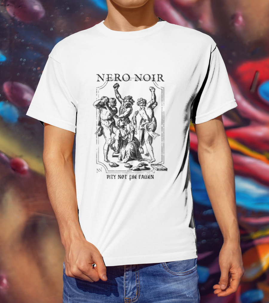 Nero Noir Pity Not The Fallen Skeleton Trio T-Shirt