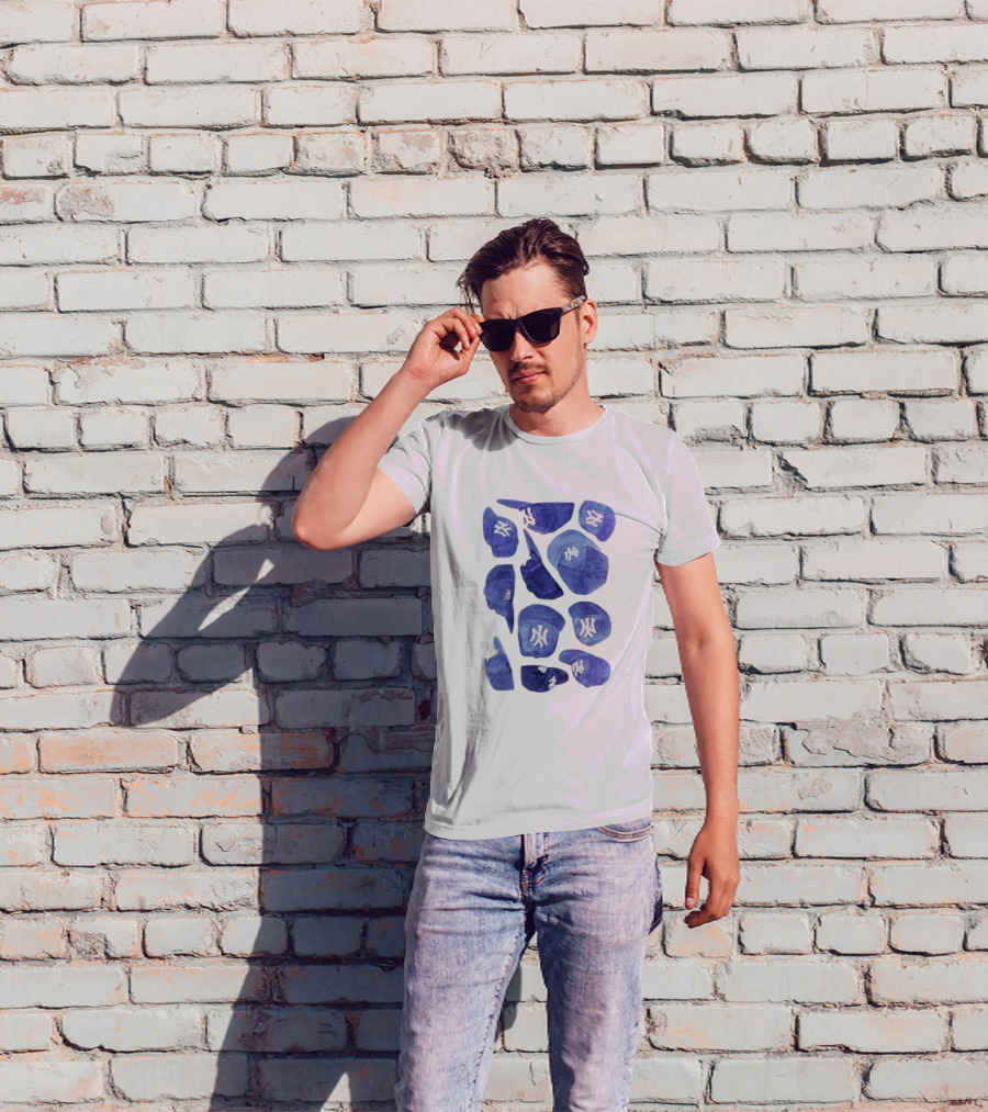 New York Yankees Hats Collection T-Shirt
