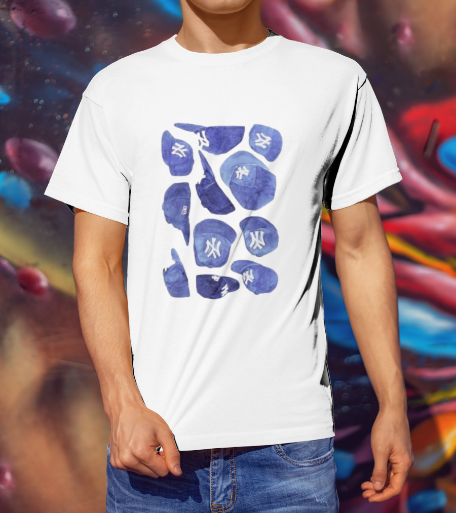 New York Yankees Hats Collection T-Shirt
