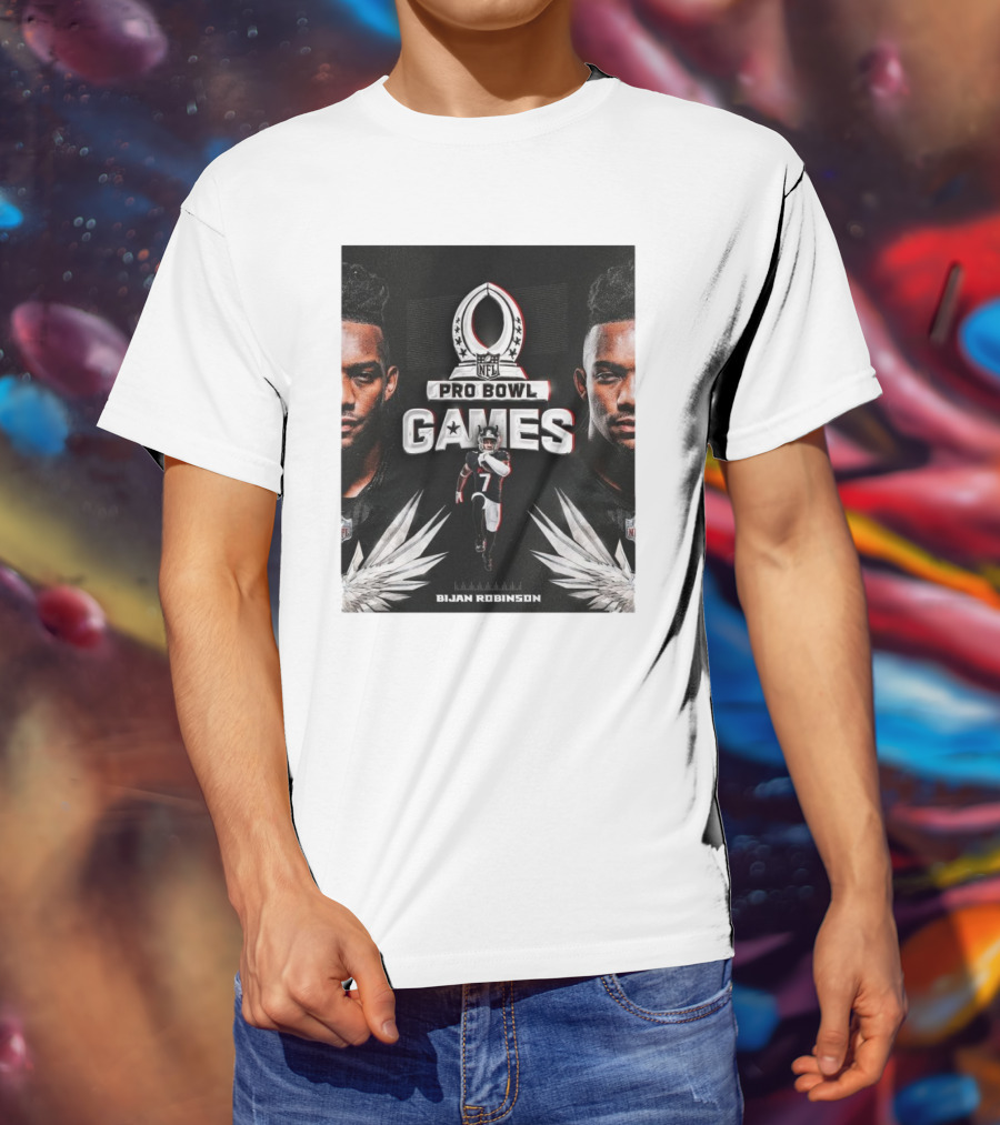 NFL Pro Bowl Games Bijan Robinson Atlanta Falcons 2025 T-Shirt