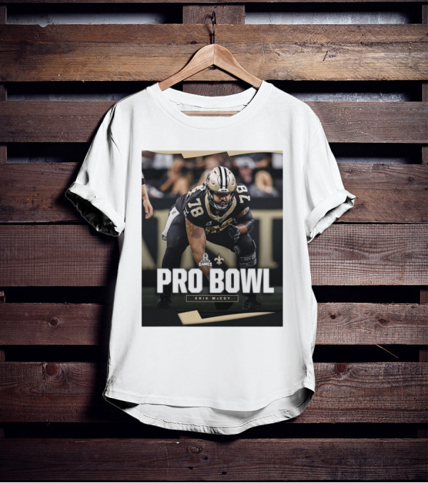 NFL Pro Bowl Games 2025 New Orleans Saints Erik McCoy 78 T-Shirt
