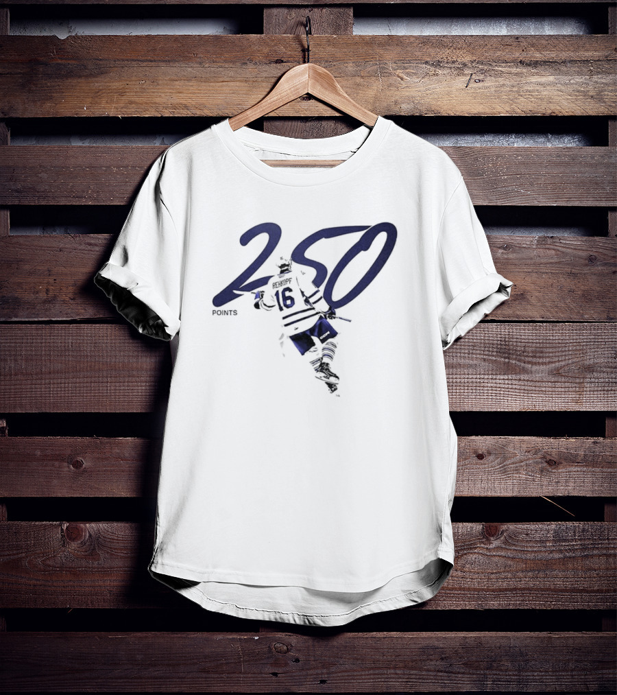 Carson Rehkopf Brampton Steelheads 250 Career Points Achievement T-Shirt