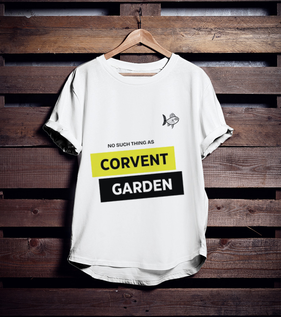 No Such Thing As Corvent Garden With Yellow And Black Text Blocks T-Shirt