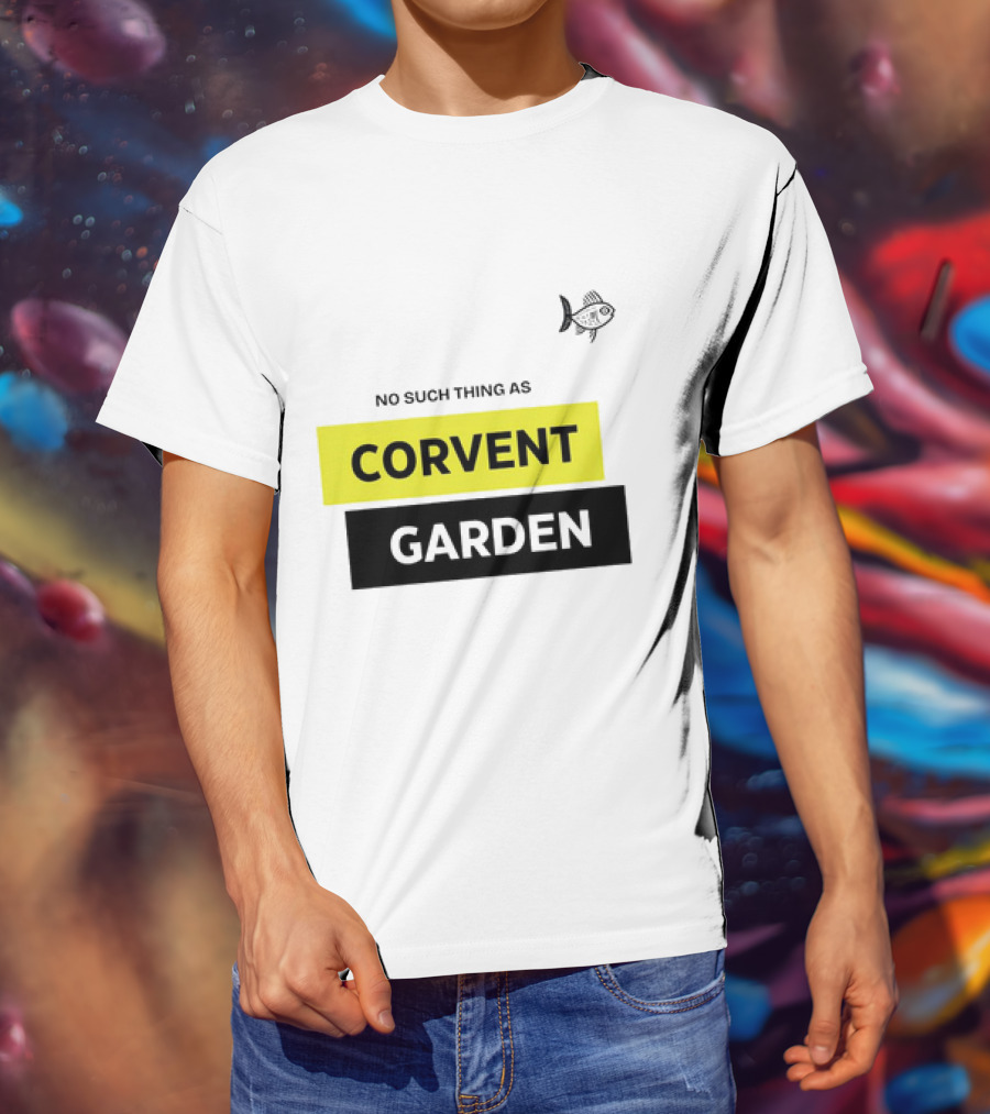 No Such Thing As Corvent Garden With Yellow And Black Text Blocks T-Shirt