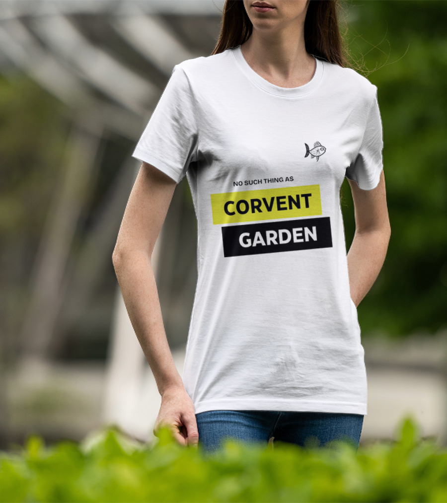 No Such Thing As Corvent Garden With Yellow And Black Text Blocks T-Shirt