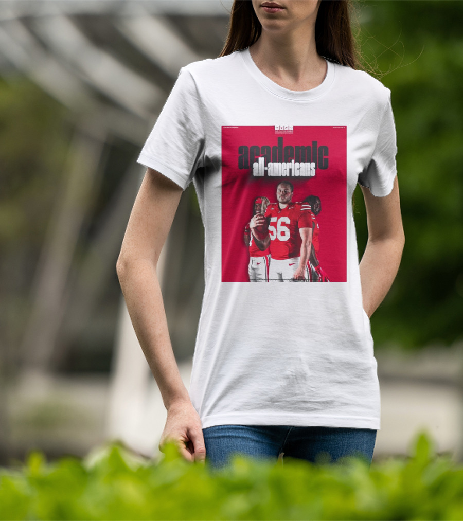Ohio State Football Academic All-Americans Quinshon Judkins Seth McLaughlin Donovan Jackson T-Shirt