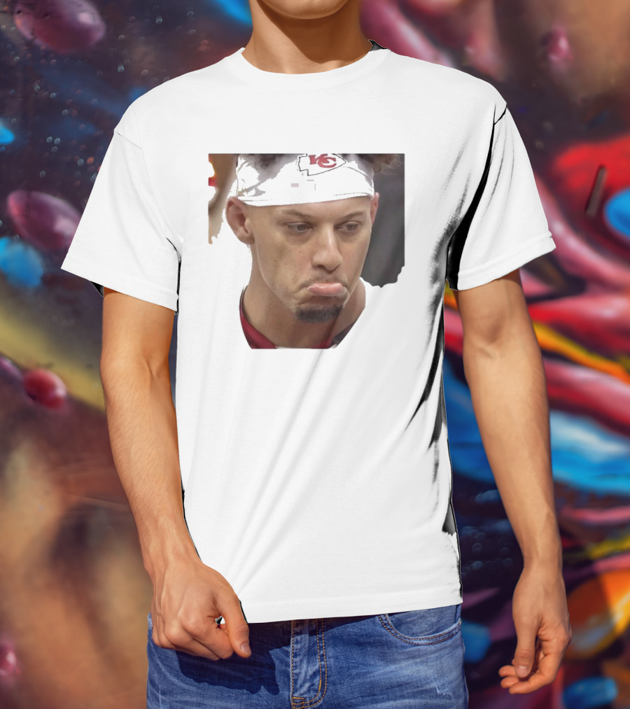 Super Sad Pat Mahomes Headband KC T-Shirt