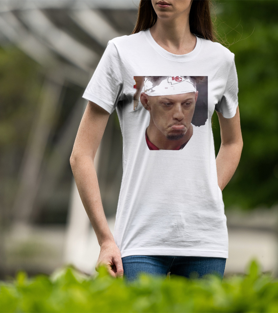 Super Sad Pat Mahomes Headband KC T-Shirt