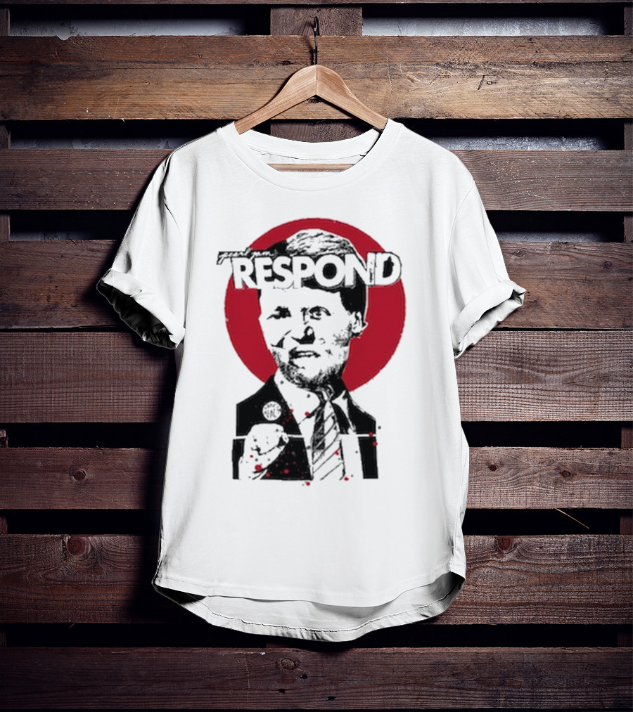 Pearl Jam Respond 2025 Red Circle Silhouette T-Shirt