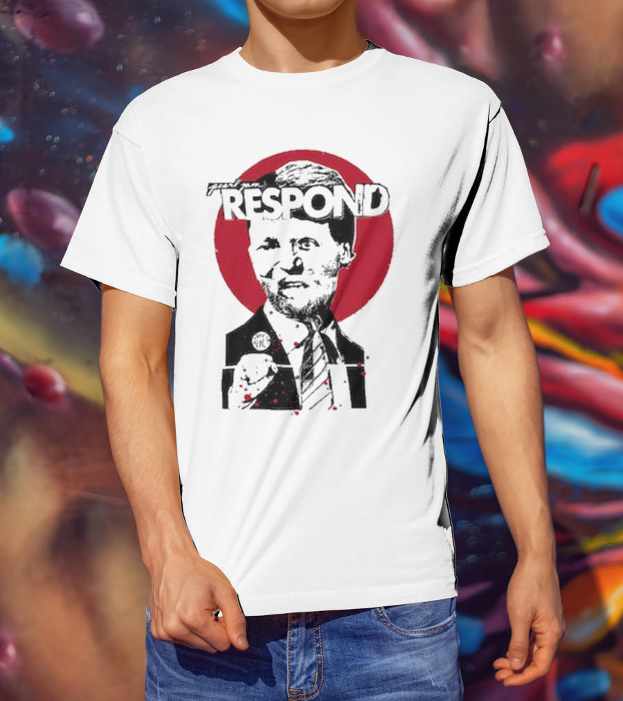 Pearl Jam Respond 2025 Red Circle Silhouette T-Shirt