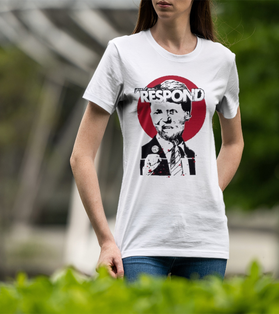 Pearl Jam Respond 2025 Red Circle Silhouette T-Shirt
