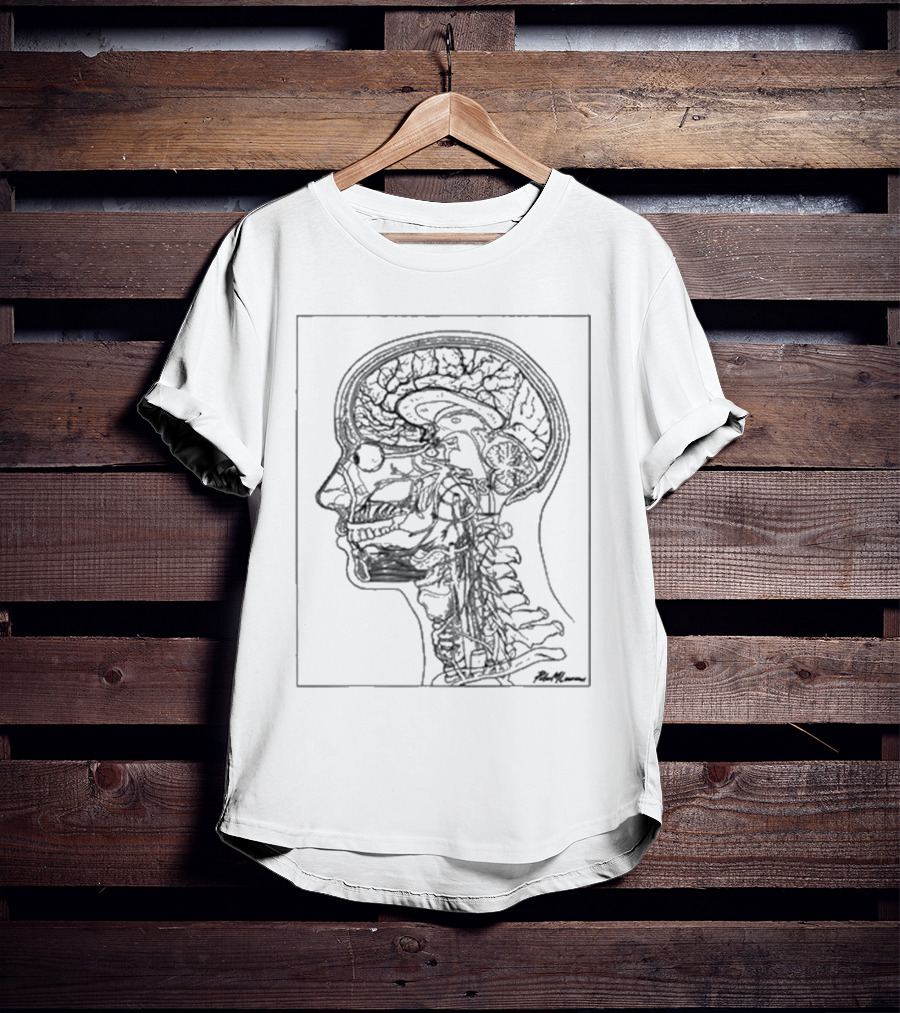 Petermlawrence Head And Neck Anatomy Side Profile Diagram T-Shirt